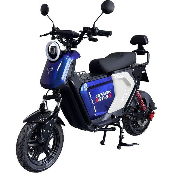 Велосипед с электромотором SPARK GT-S 16" 72V/1500W/20Ah LiFePO4 синий с серым 259185 фото