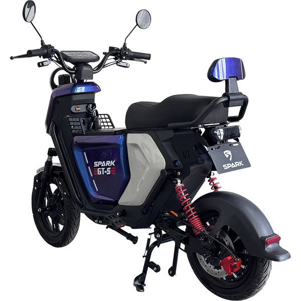 Велосипед с электромотором SPARK GT-S 16" 72V/1500W/20Ah LiFePO4 синий с серым 259185 фото