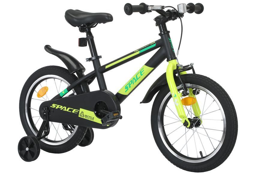 Велосипед ST 16" SPACE KID GEON BH рама-9" чорно-зелений 2024 OPS-SK-16-004 фото