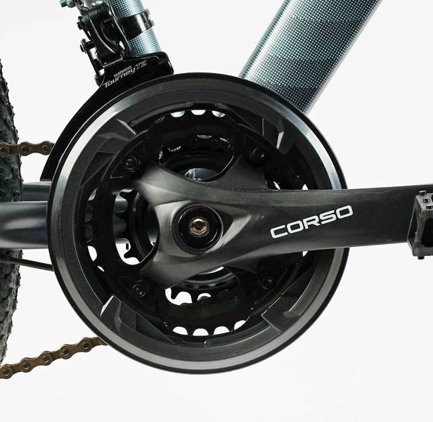 Велосипед Corso 26" дюймов «ENERGY» EN-26243 (1) рама стальная 13’’, оборудование Shimano 21 скорость, 138161 фото