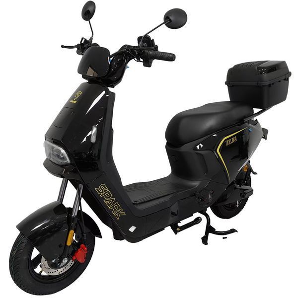 Велосипед з електромотором SPARK RUN 14" 60V/1000W/25Ah чорний 248011 фото