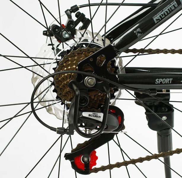 Велосипед Corso 26" дюймів &laquo;PHANTOM&raquo; PH-26410 (1) рама сталева 13&rsquo;&rsquo;, обладнання SunRun 21 швидкість, 138166 фото