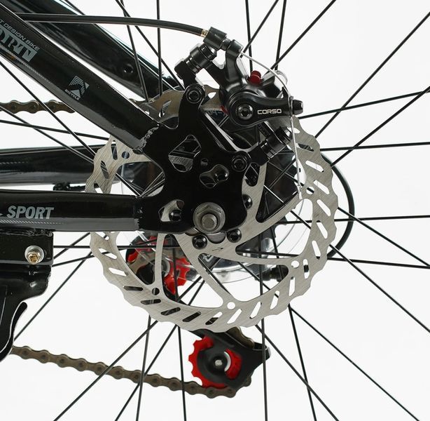 Велосипед Corso 26" дюймів &laquo;PHANTOM&raquo; PH-26410 (1) рама сталева 13&rsquo;&rsquo;, обладнання SunRun 21 швидкість, 138166 фото