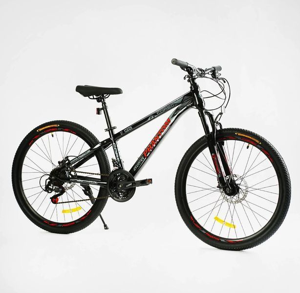 Велосипед Corso 26" дюймів &laquo;PHANTOM&raquo; PH-26410 (1) рама сталева 13&rsquo;&rsquo;, обладнання SunRun 21 швидкість, 138166 фото