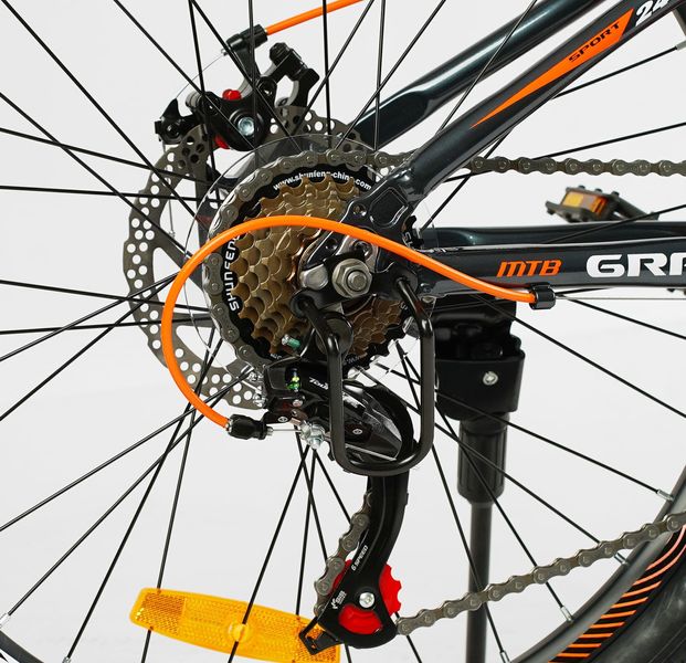 Велосипед Corso «GRAVITY» 24" дюйми GR-24005 (1) рама алюмінієва 12’’, обладнання Shimano 21 швидкість, 137754 фото