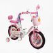 Велосипед 16" дюймов 2-х колесный "Corso" Emily ML-91588 (1) корзина, украшения, ручной тормоз, колокольчик, дополнительные колеса 188195 фото