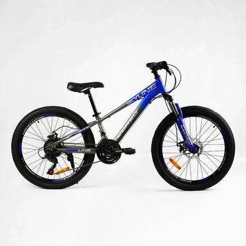 Велосипед Corso «SKYLINE» 24" дюймів SL- 24213 (1) рама алюмінієва 11’’, обладнання Shimano 21 швидкість, 137763 фото