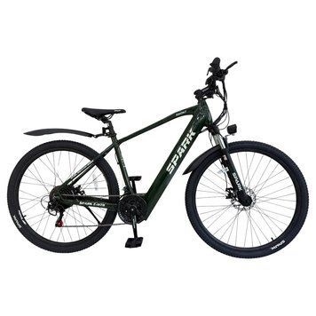 Велосипед з електромотором SPARK E-MTB GHOST 17" 48V/500W/12,8Ah темно-зелений 239951 фото