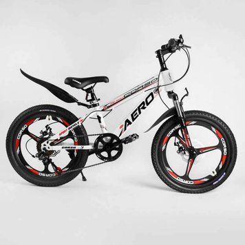 Дитячий спортивний велосипед 20'' CORSO &laquo;AERO&raquo; 31488 (1) сталева рама, обладнання Saiguan, 7 швидкостей, литий диск, зібраний на 75% [Коробка] 106969 фото
