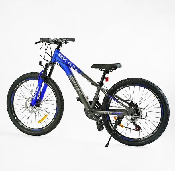 Велосипед Corso «SKYLINE» 24" дюймів SL- 24213 (1) рама алюмінієва 11’’, обладнання Shimano 21 швидкість, 137763 фото