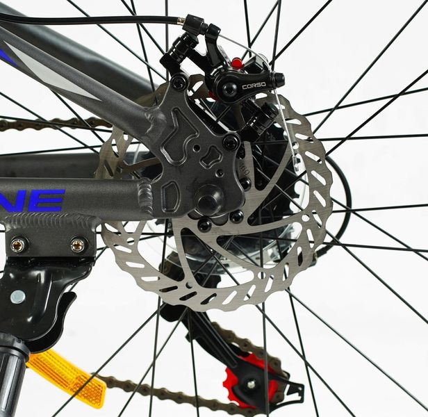 Велосипед Corso «SKYLINE» 24" дюймів SL- 24213 (1) рама алюмінієва 11’’, обладнання Shimano 21 швидкість, 137763 фото