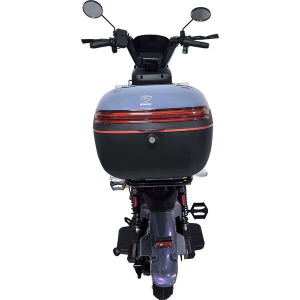 Велосипед з електромотором SPARK BOOST 14" 72V/1200W/25Ah сірий з жовтим 249193 фото
