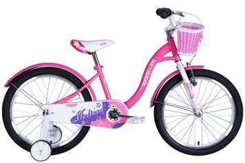 Велосипед ST 20" SPACE KID MELISSA BH рама-11,5" рожевий з корзиною Pl з крилом St 2024 OPS-SK-20-013 фото