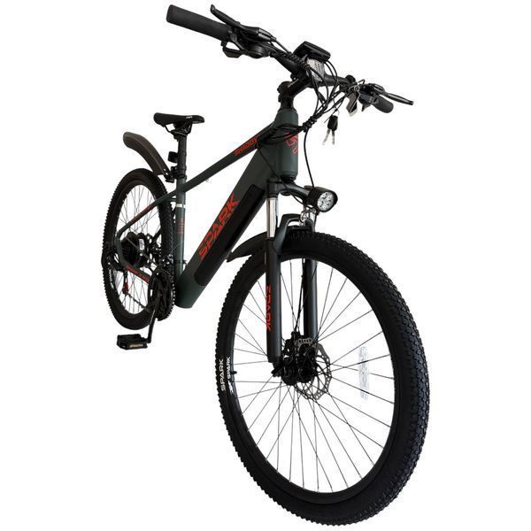 Велосипед з електромотором SPARK E-MTB SHADOW 15" 48V/500W/12,8Ah хакі (м) 239954 фото