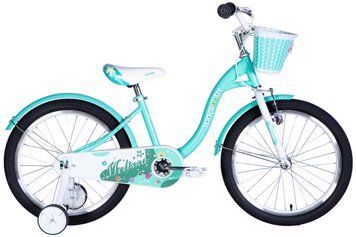 Велосипед ST 20" SPACE KID MELISSA BH рама-11,5" зелений з корзиною Pl з крилом St 2024 OPS-SK-20-015 фото