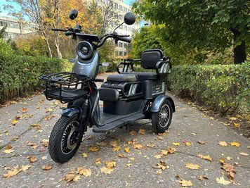 Электрический трицикл Corso &laquo;PROTEX&raquo; PR-702588, электродвигатель 1200W, аккумулятор72V/23Ah, колеса 300-12 181882 фото