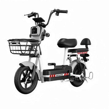 Велосипед с электромотором SPARK BEAM 14" 48V/400W/12Ah серый 246426 фото