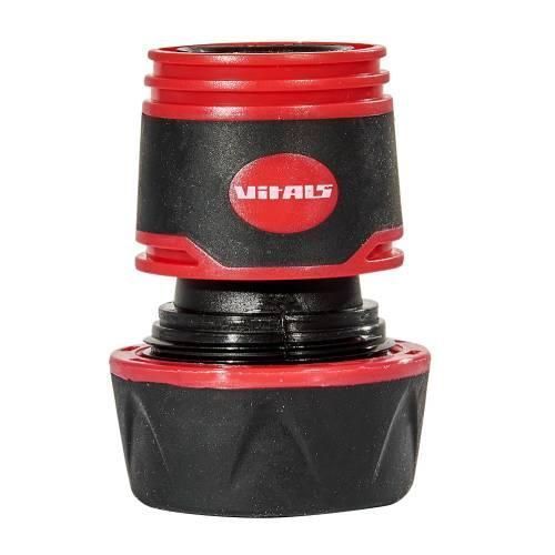 Конектор з аквастопом 1/2" для шланга 3/4" Vitals Master 000191539 фото