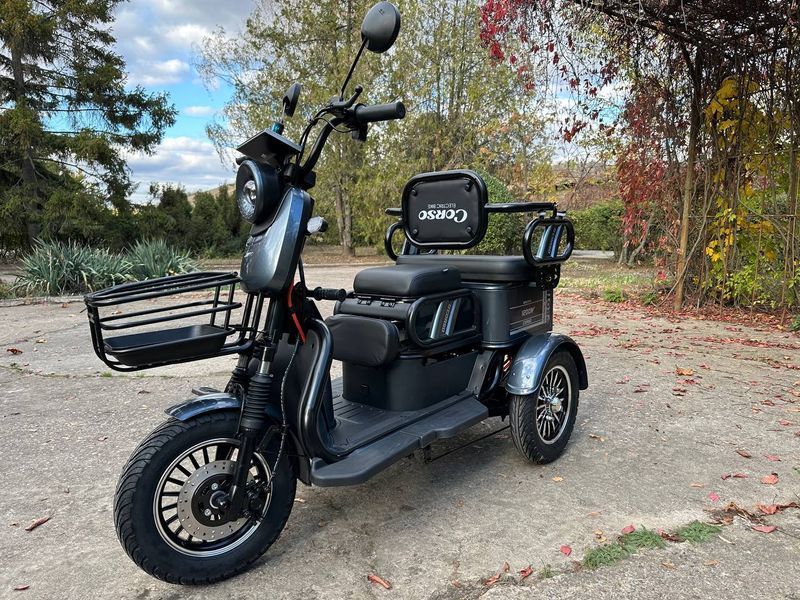 Электрический трицикл Corso &laquo;PROTEX&raquo; PR-702588, электродвигатель 1200W, аккумулятор72V/23Ah, колеса 300-12 181882 фото