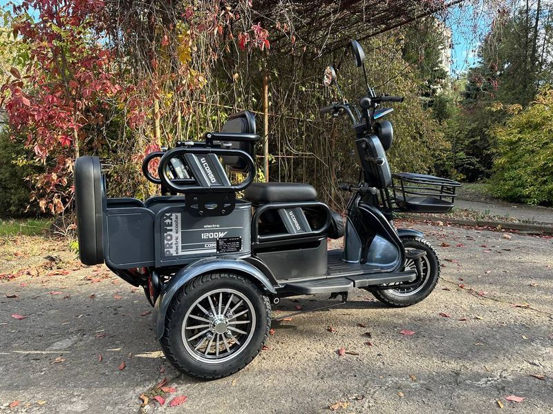 Электрический трицикл Corso &laquo;PROTEX&raquo; PR-702588, электродвигатель 1200W, аккумулятор72V/23Ah, колеса 300-12 181882 фото