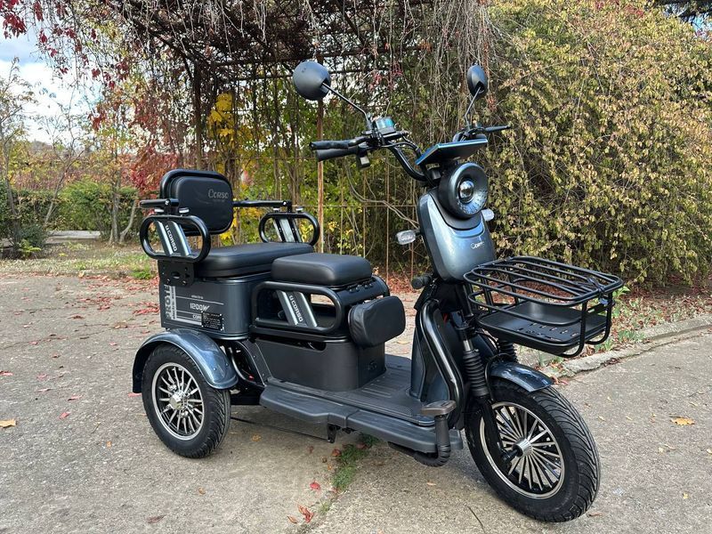 Электрический трицикл Corso &laquo;PROTEX&raquo; PR-702588, электродвигатель 1200W, аккумулятор72V/23Ah, колеса 300-12 181882 фото