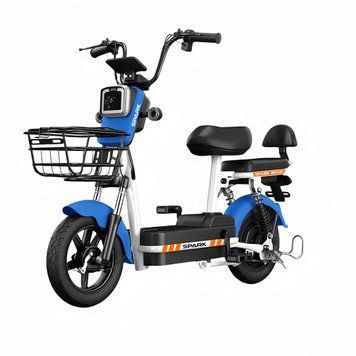 Велосипед с электромотором SPARK BEAM 14" 48V/400W/12Ah синий 246427 фото