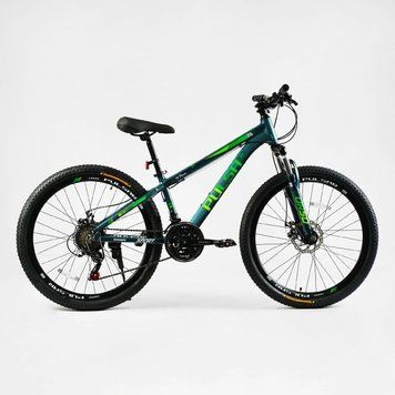 Велосипед Corso &laquo;PULSAR&raquo; 26" дюймів PL-26298 (1) рама алюмінієва 13&rsquo;&rsquo;, обладнання Shimano 21 швидкість, 137780 фото