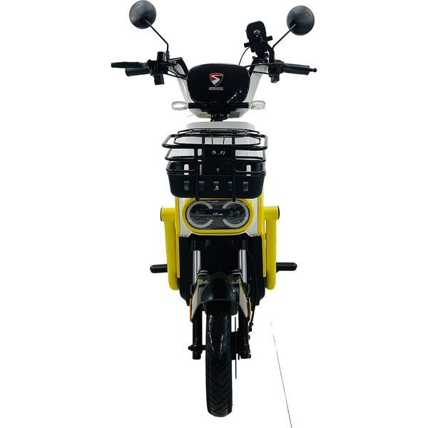 Велосипед с электромотором SPARK TOUR PRO 14" 60V/1000W/20Ah белый с желтым 247723 фото