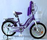 Велосипед 2-х колісний 16" "Corso Nice" NC-16014 (1) сталева рама, дискові гальма, дод. колеса, дзвоник, бутилочка, корзинка, зібран на 85% 168677 фото