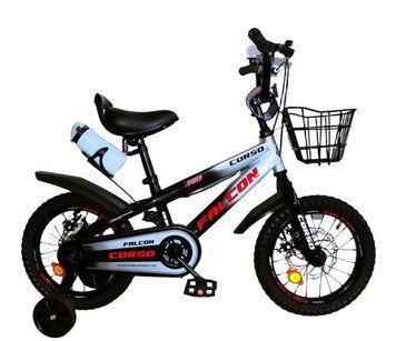 Велосипед 2-х колісний 14" "Corso Falcon" FC-14078 (1) сталева рама, дискові гальма, дод. колеса, дзвоник, бутилочка, корзинка 194045 фото
