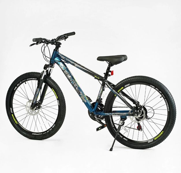 Велосипед Corso «HEADWAY» 26" дюймів HW-26088 (1) рама алюмінієва 15``, обладнання Shimano 21 швидкість, 138276 фото