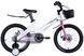 Велосипед Mg 18" SPACE KID MOON DD рама-10" белый с корзиной Pl с крылом Pl 2024 OPS-SK-18-018 фото