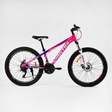 Велосипед Corso &laquo;ULTRA&raquo; 26" дюймів UL-26306 (1) рама алюмінієва 13&rsquo;&rsquo;, обладнання Shimano 21 швидкість, 137771 фото