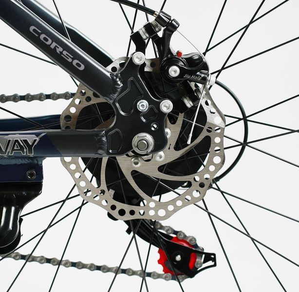 Велосипед Corso &laquo;HEADWAY&raquo; 26" дюймов HW-26566 (1) рама алюминиевая 15``, оборудование Shimano 21 скорость, 138278 фото