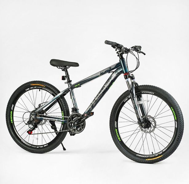 Велосипед Corso &laquo;HEADWAY&raquo; 26" дюймов HW-26566 (1) рама алюминиевая 15``, оборудование Shimano 21 скорость, 138278 фото