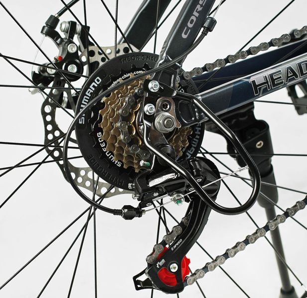 Велосипед Corso &laquo;HEADWAY&raquo; 26" дюймов HW-26566 (1) рама алюминиевая 15``, оборудование Shimano 21 скорость, 138278 фото