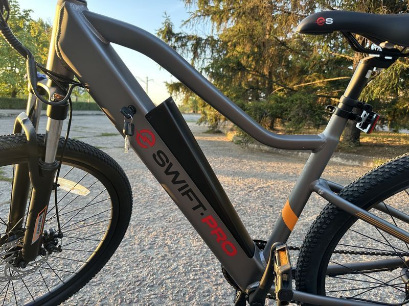 Электровелосипед SWIFT.PRO 27,5 MTB AL "EHIM011" E-BIKE 350W 4040E_grey фото