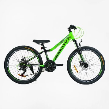 Велосипед Corso «GRAVITY» 24" дюйми GR-24205 (1) рама алюмінієва 12’’, обладнання Shimano 21 швидкість 147752 фото