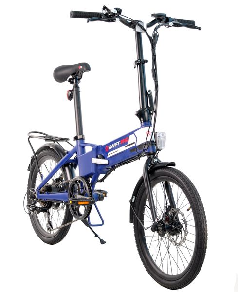 Електровелосипед SWIFT.PRO 20 FLD AL "ROCK008" E-BIKE 250W 4039E_blue фото