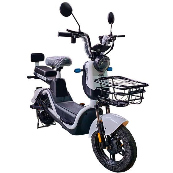 Велосипед з електромотором SPARK R7 14" 60V/800W/25Ah білий 247910 фото