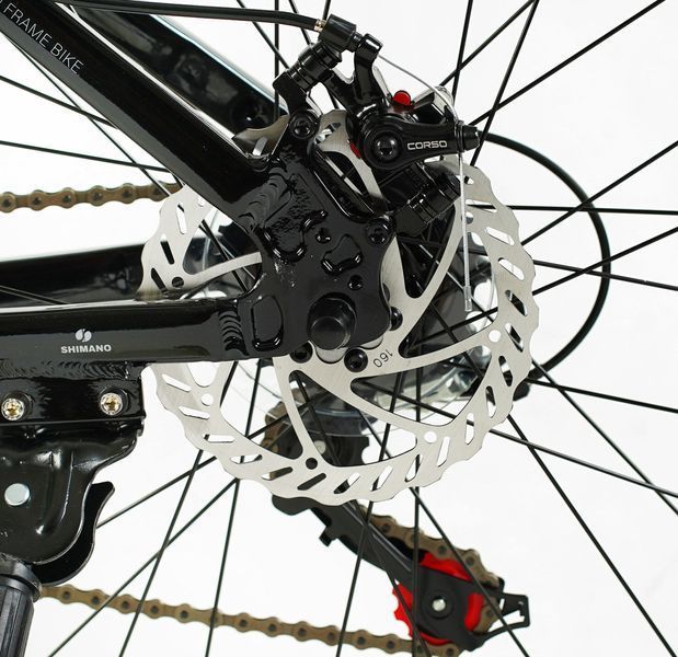 Велосипед Corso &laquo;Next&raquo; 26" дюймів NX-26060 (1) рама алюмінієва 15&rsquo;&rsquo;, перемикачі Shimano, 21 швидкість, 150660 фото
