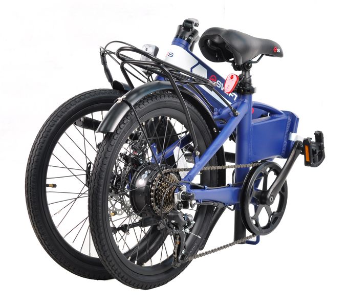 Електровелосипед SWIFT.PRO 20 FLD AL "ROCK008" E-BIKE 250W 4039E_blue фото