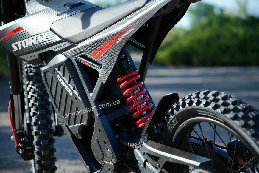 Діртбайк електричний Corso Storm E-3000 Rally SM-42506 рама сталева, двигун 2999W, акумулятор літієвий 72V27AH 195550 фото
