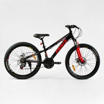 Велосипед Corso 24" дюйми &laquo;FENIX&raquo; FX-24016 (1) рама алюмінієва 11&rsquo;&rsquo;, обладнання Saiguan 21 швидкість, 138034 фото