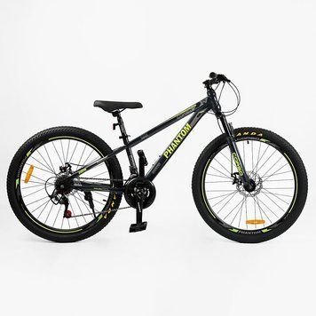 Велосипед Спортивний Corso 26" дюймів &laquo;PHANTOM&raquo; PH-26588 рама сталева 13&rsquo;&rsquo;, обладнання SunRun 21 швидкість 180128 фото