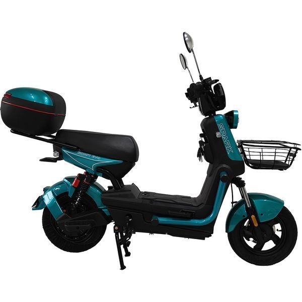 Велосипед з електромотором SPARK BOOST EVO 14" 72V/1200W/20Ah бірюзовий 251389 фото