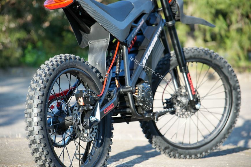 Діртбайк електричний Corso Storm E-2500 Trail SR-74640 (1) рама сталева, двигун 2500W, акумулятор літієвий 60V27AH 192601 фото