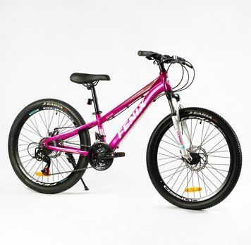 Велосипед Corso 24" дюйми &laquo;FENIX&raquo; FX-24459 (1) рама алюмінієва 11&rsquo;&rsquo;, обладнання Saiguan 21 швидкість, 138036 фото
