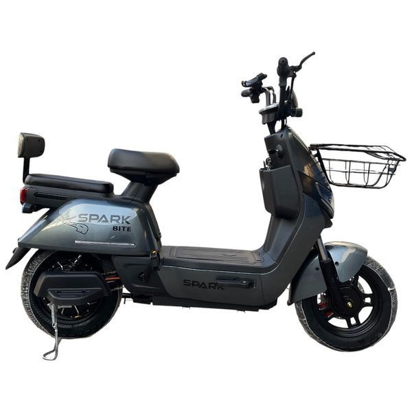 Велосипед с электромотором SPARK BITE 60V/1000W/20Ah 14" серый 218754 фото