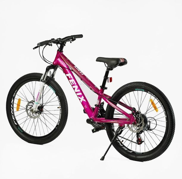 Велосипед Corso 24" дюйма &laquo;FENIX&raquo; FX-24459 (1) рама алюминиевая 11&rsquo;&rsquo;, оборудование Saiguan 21 скорость, 138036 фото